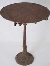 Vintage French cast iron bistro table