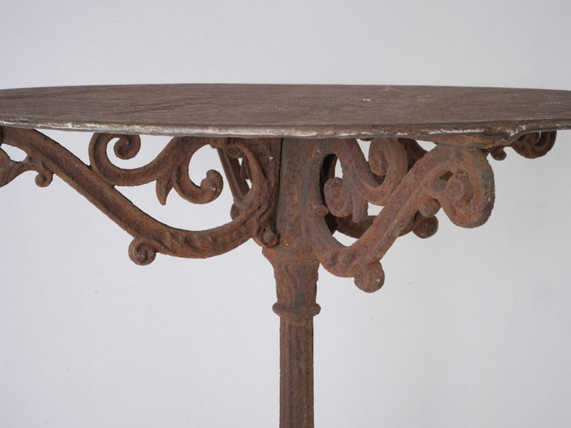 Classic French cast iron bistro table