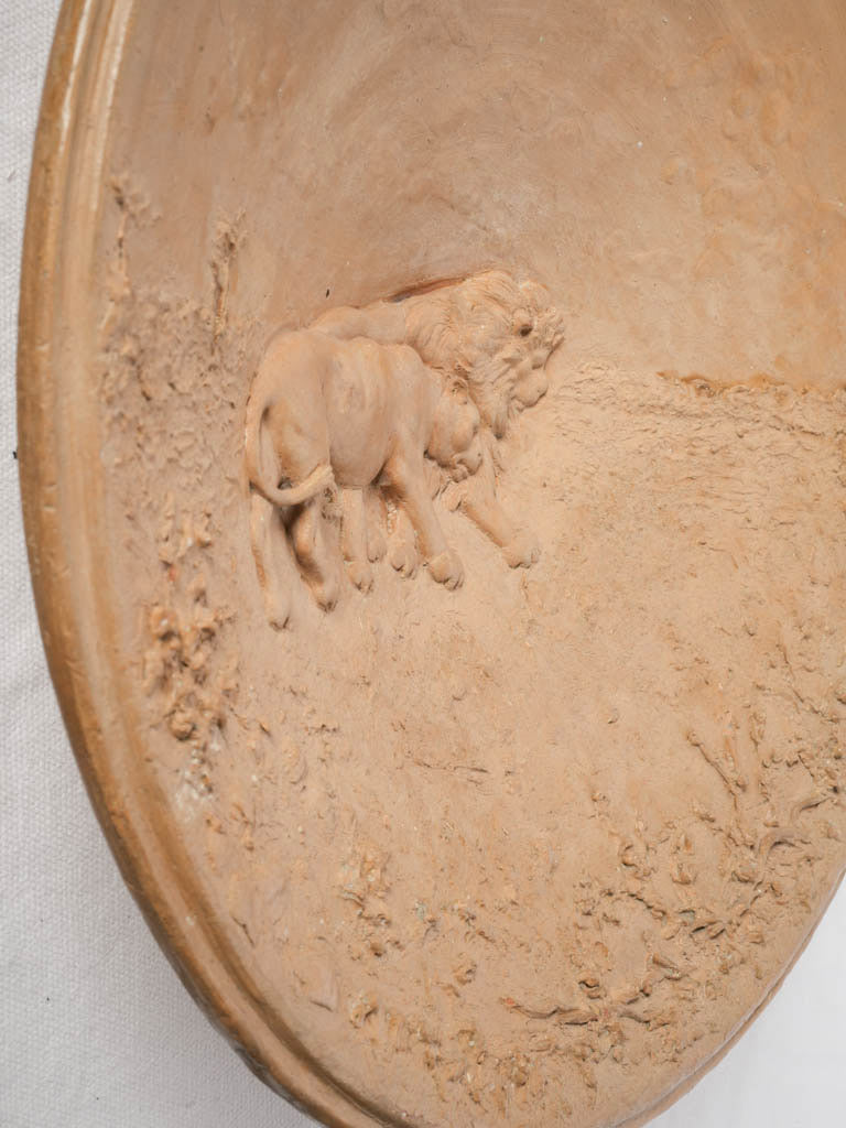 Warm natural clay-toned piece