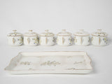 Elegant French cream pots set