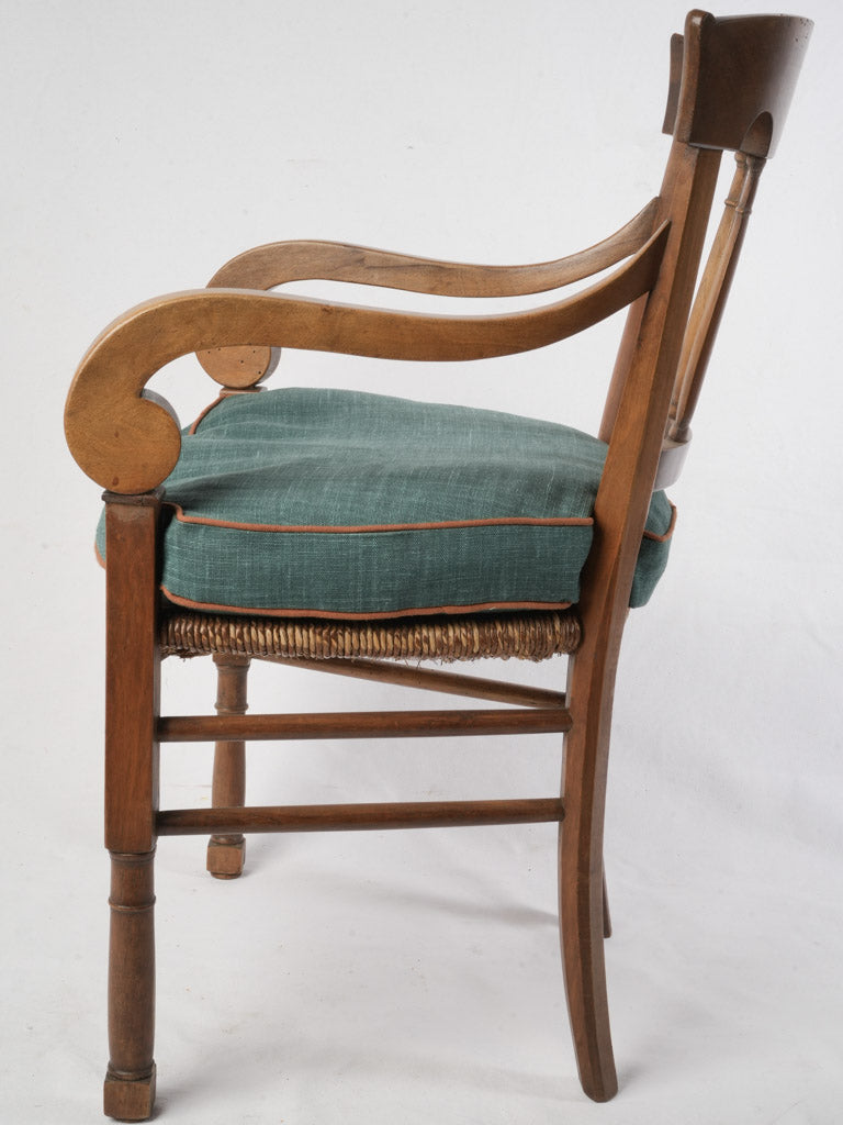 Set Of Six Early 19th Century Provincial Armchairs W/ Rush Seats