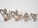 Polished silver plate teapot