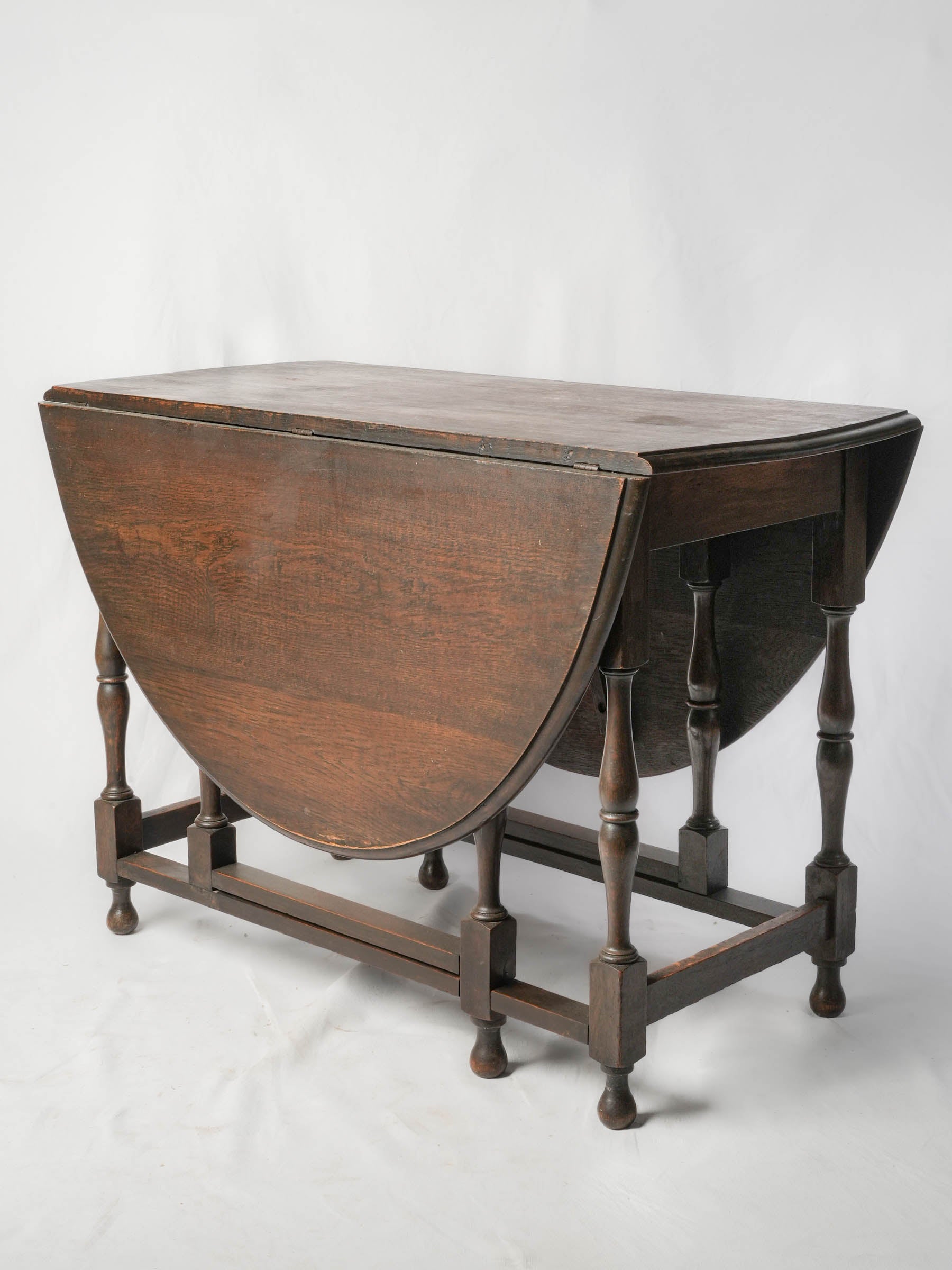 English Oak Gateleg Table, c. 1930 - 58¾"