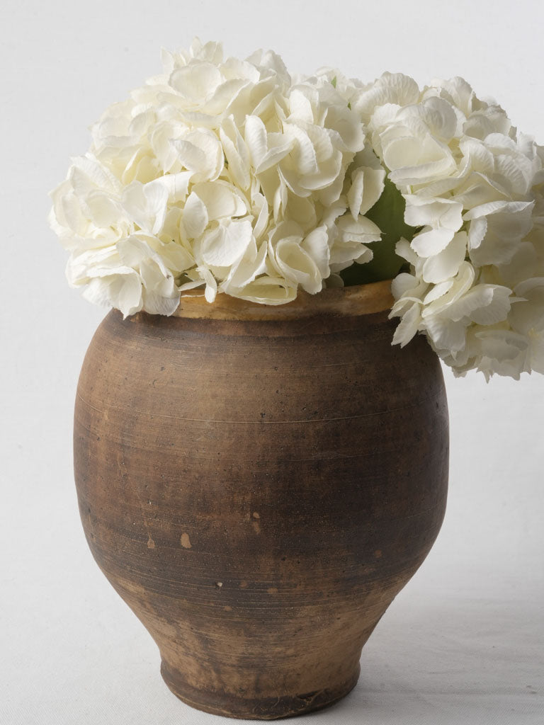 Patina-rich French pottery vessel