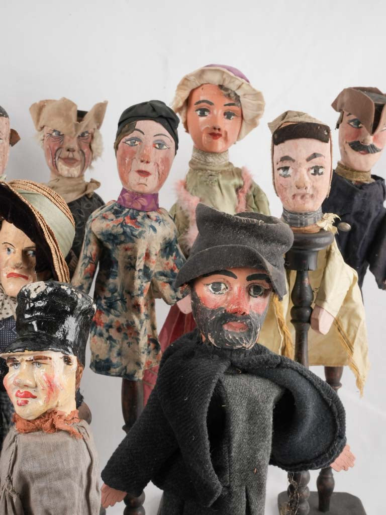 Historical French silk-industry puppets