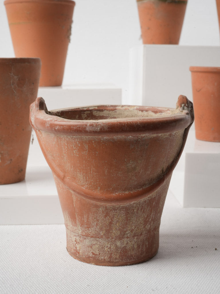 Rustic earthy-toned planters