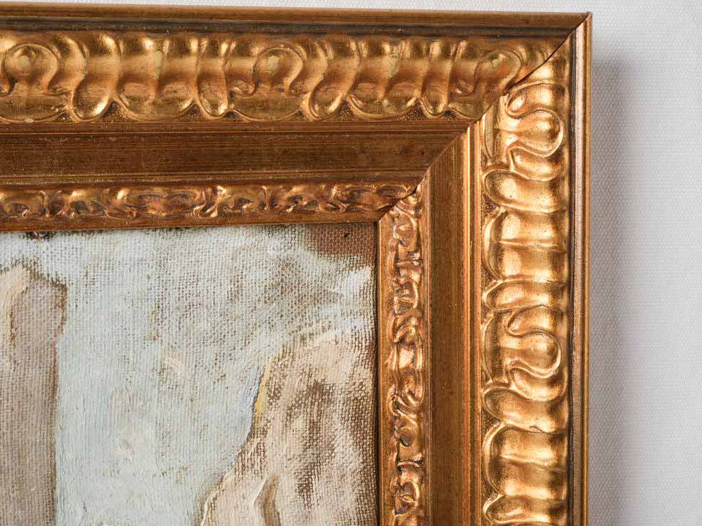 Gentle slate-toned art piece