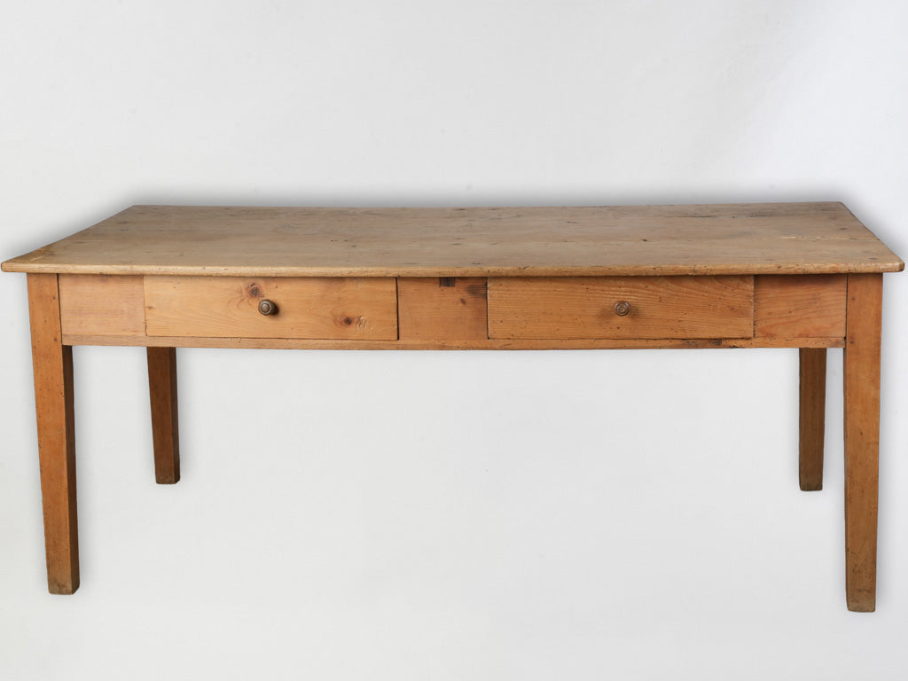 Durable spacious pine dining table  