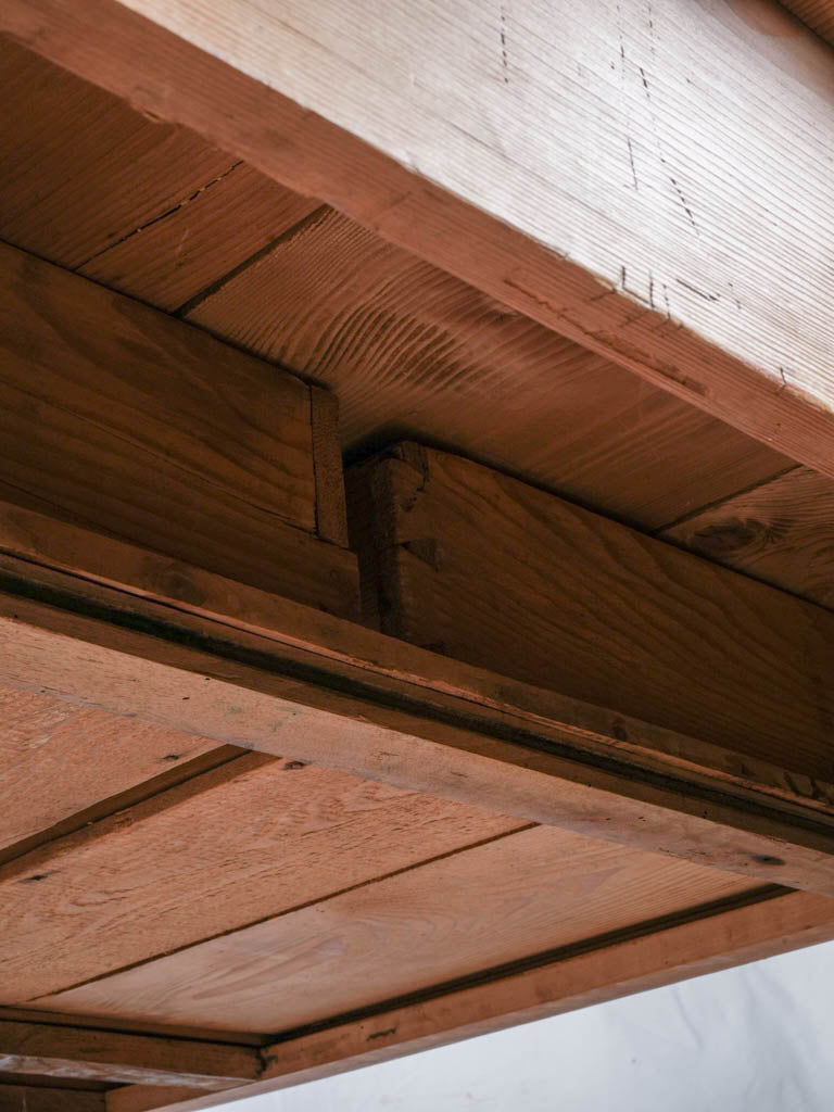 Heritage rustic wooden table drawers  