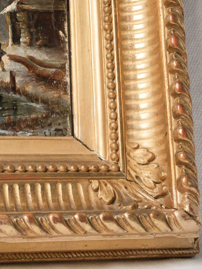 Refined giltwood framed landscape  