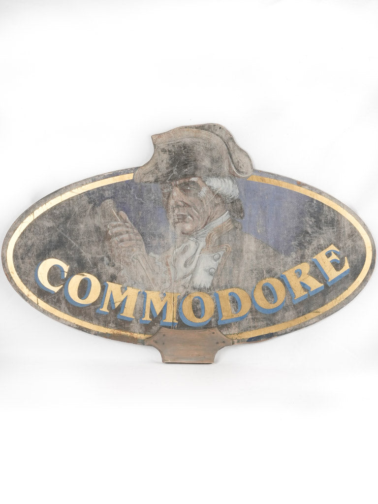 Very large Commodore sign from a pub 63"