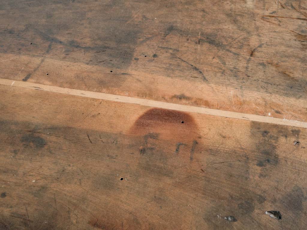 Aged antique provincial heart cupboard