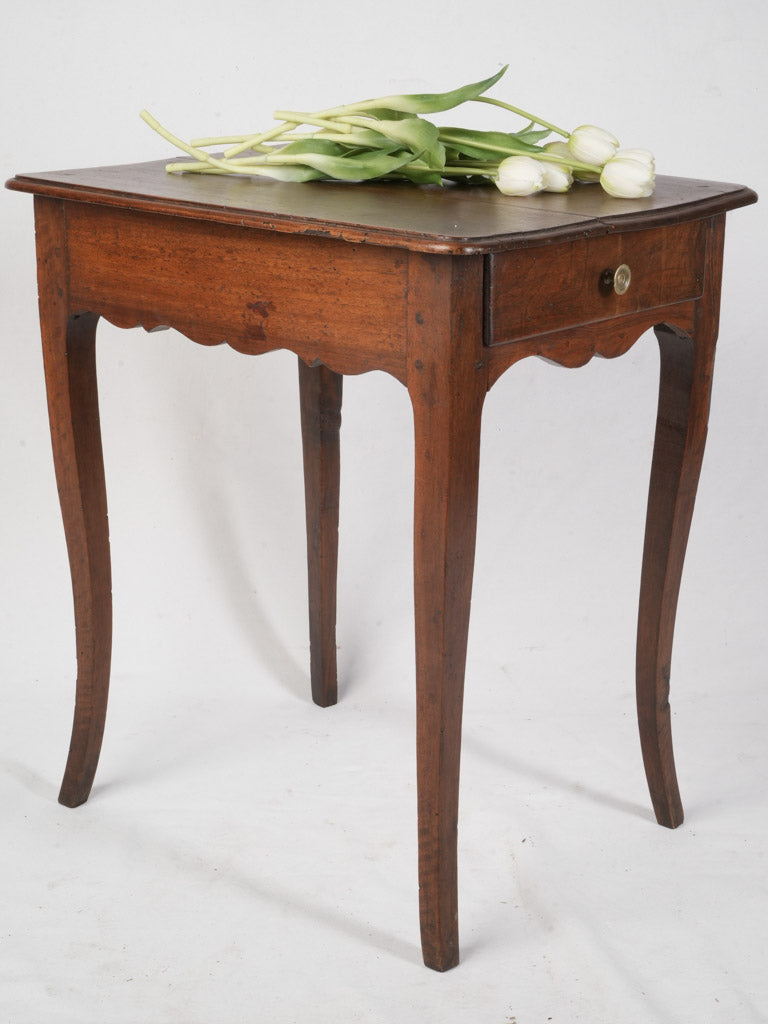 Petite 18th Century French Provincial Walnut Side Table - 22¾" x 18"