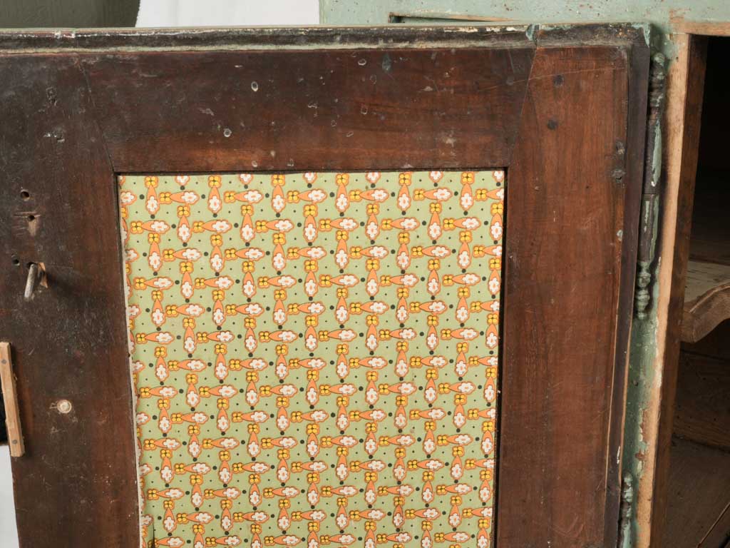 Antique country-style sage cupboard