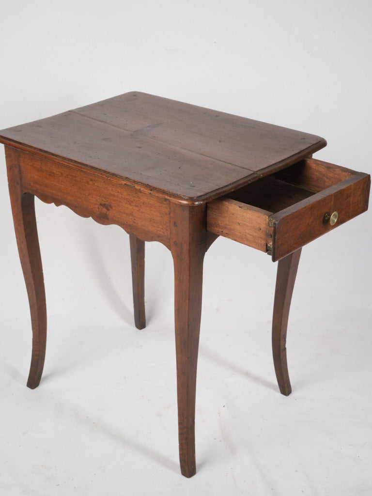 Petite 18th Century French Provincial Walnut Side Table - 22¾" x 18"