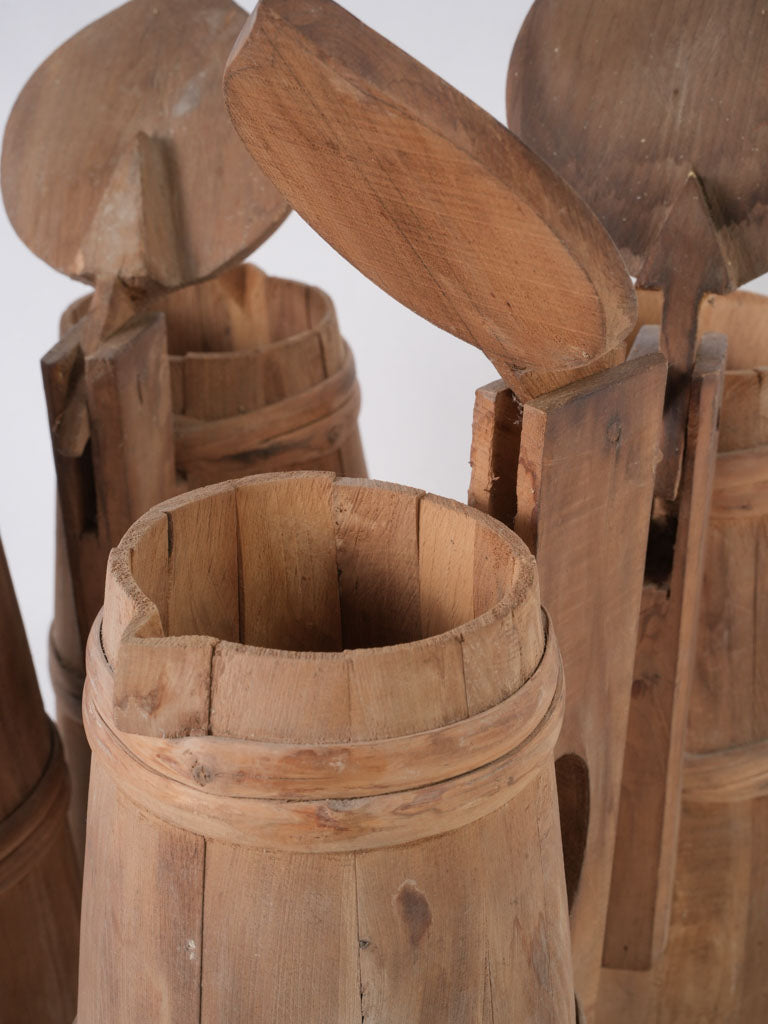 Vintage Geometric Folk Art Vessels