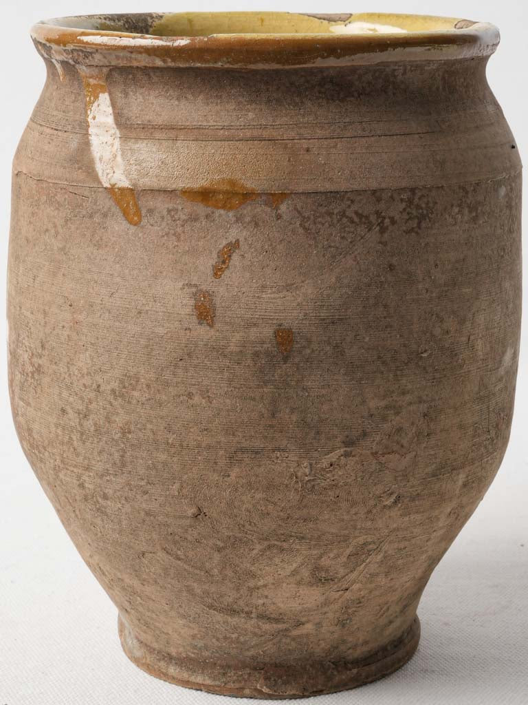 Large Unglazed Antique Confit Pot - 8¼"