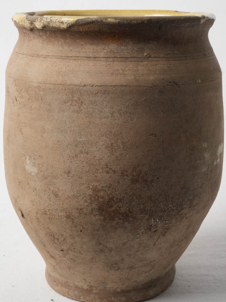 Large Unglazed Antique Confit Pot - 8¼"