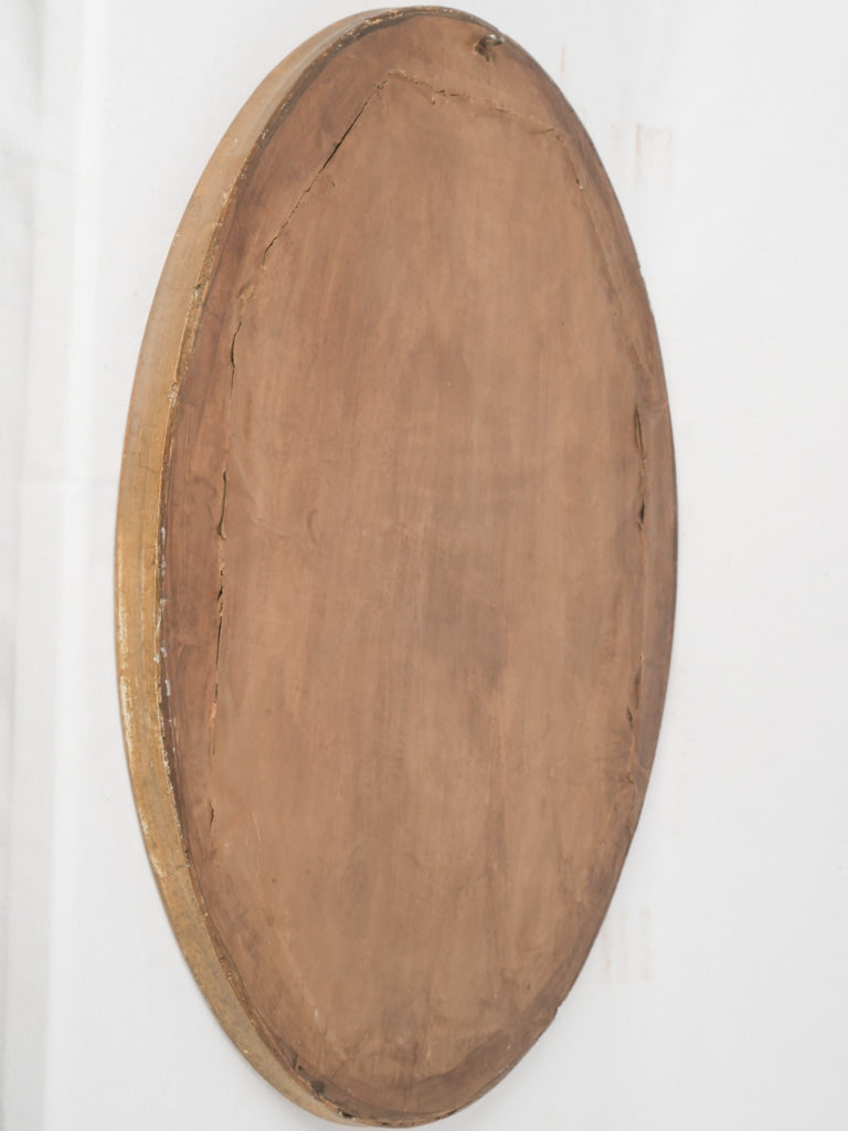 Charming 19th-century French oval wall mirror