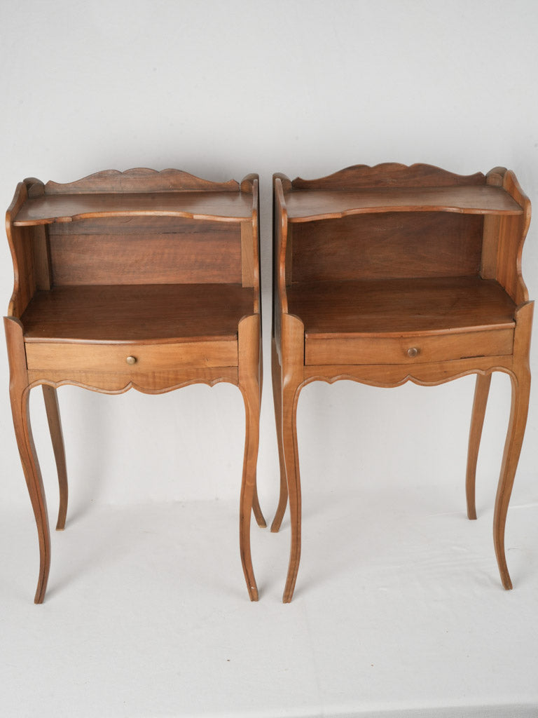 Honey-toned walnut furniture