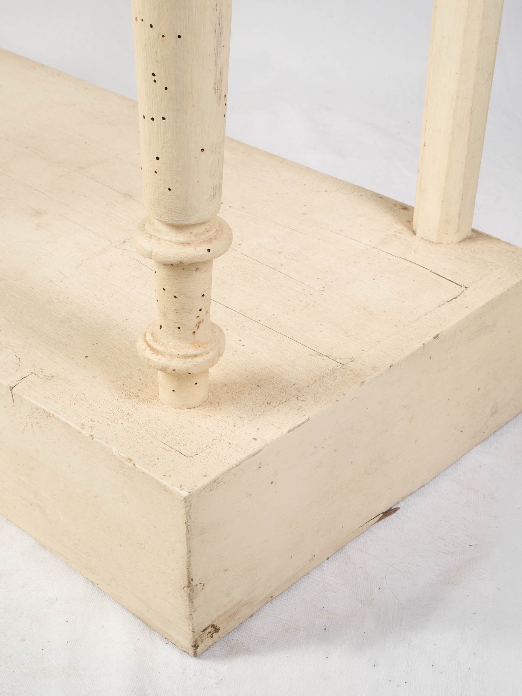 French Country Painted Console Table w/ Drapers' Table-Style Plinth - 33¾" x 67¾"