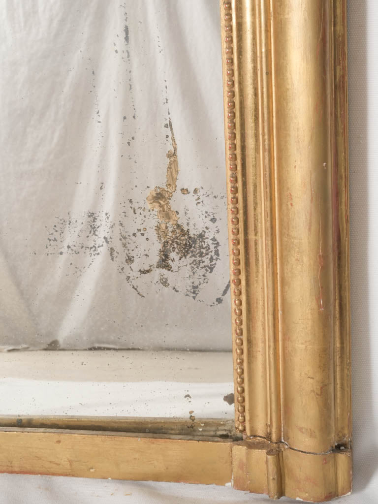 Pristine Flat Based Gilded French Mirror