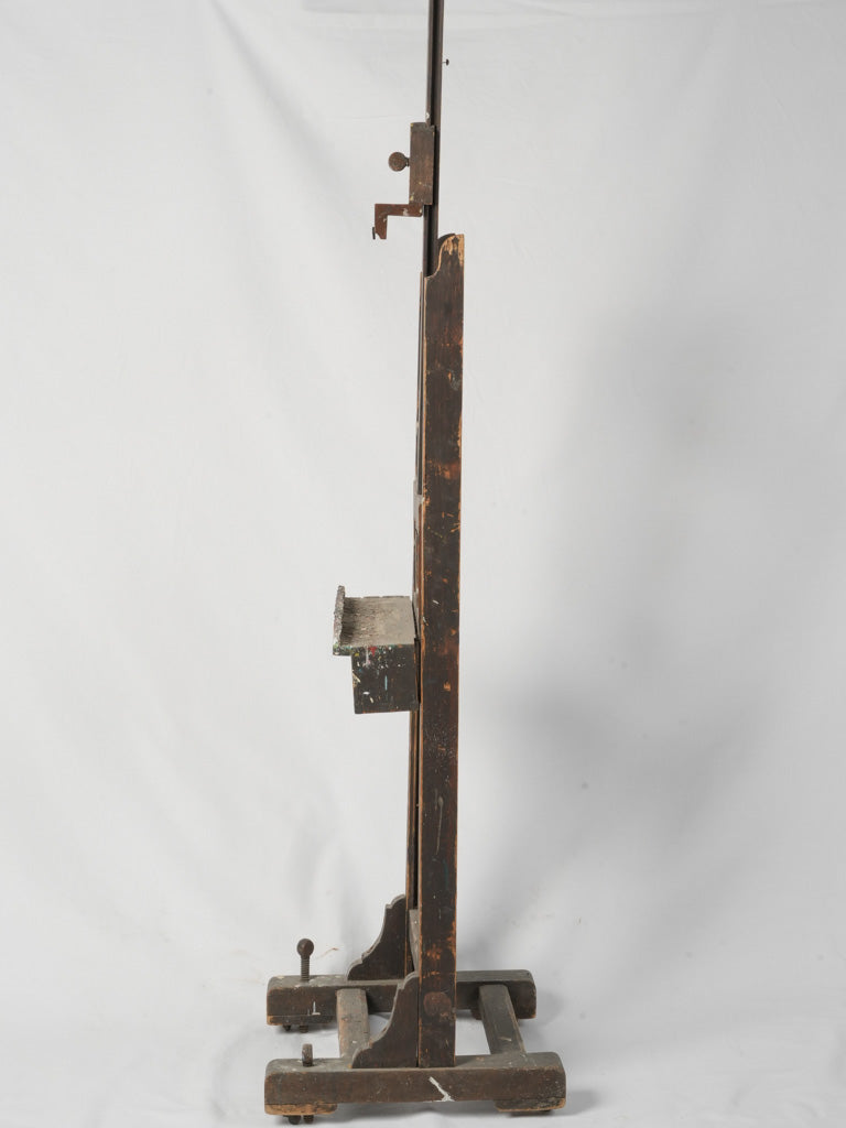 Rustic worn patina art easel