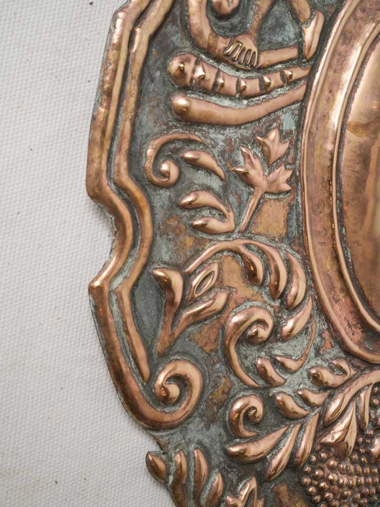 Warm sheen candle-lit copper sconces