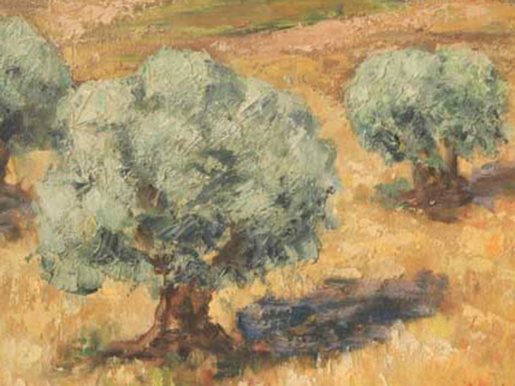 Textured brushwork large oil painting  