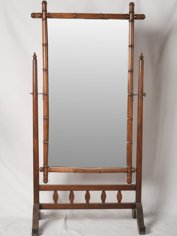 French pivoting full-length psyché mirror