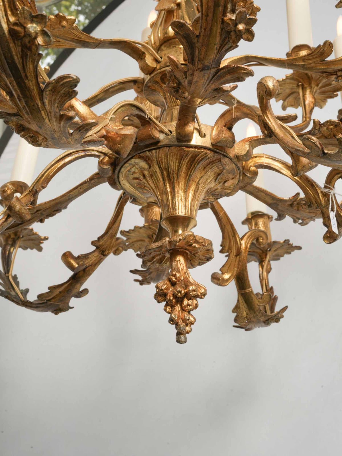 Antique Rococo-Style Gilt-Bronze Eighteen-Light Chandelier - 32¼" x  26¾"