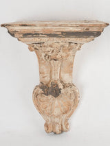 Sculpted wooden wall bracket console 14¼"