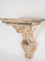 Sculpted wooden wall bracket console 14¼"