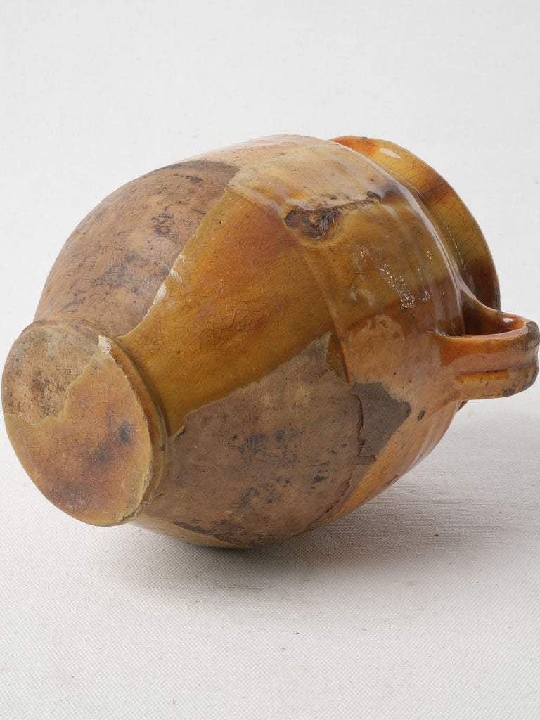 Charming Confit Pot w/  Distinctive Uneven Glazing - 7½"