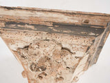 Sculpted wooden wall bracket console 14¼"