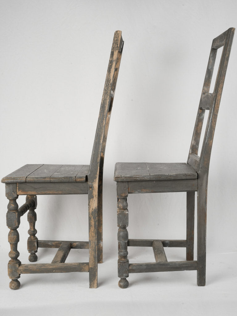 Vintage rural craftsmanship side chairs  