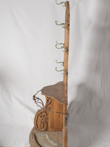Intricate antique entry hall coat rack
