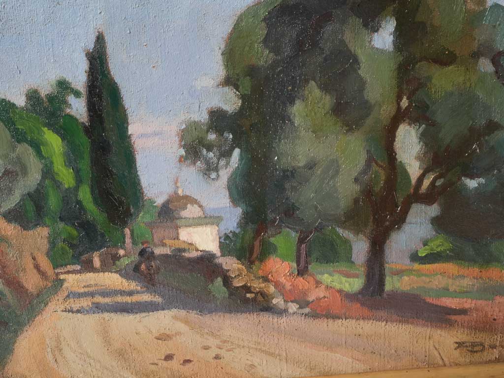 Expressive calm road scene artwork  