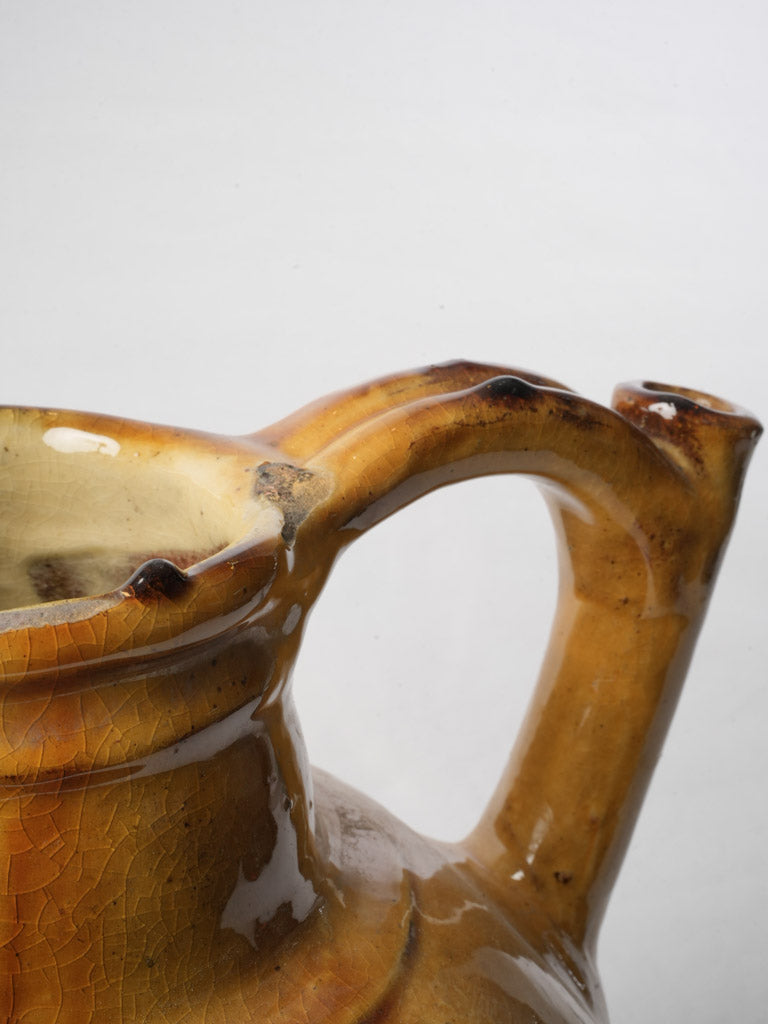 Late 19th Century Bright Yellow Glazed Provencal Orjol - 12½"