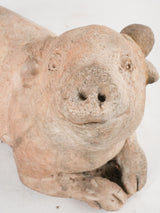 Vintage garden pig ornament 13½"
