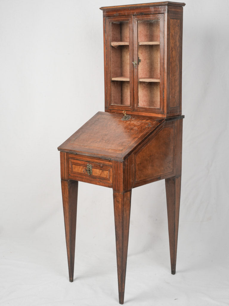 Elegant marquetry secretary piece  