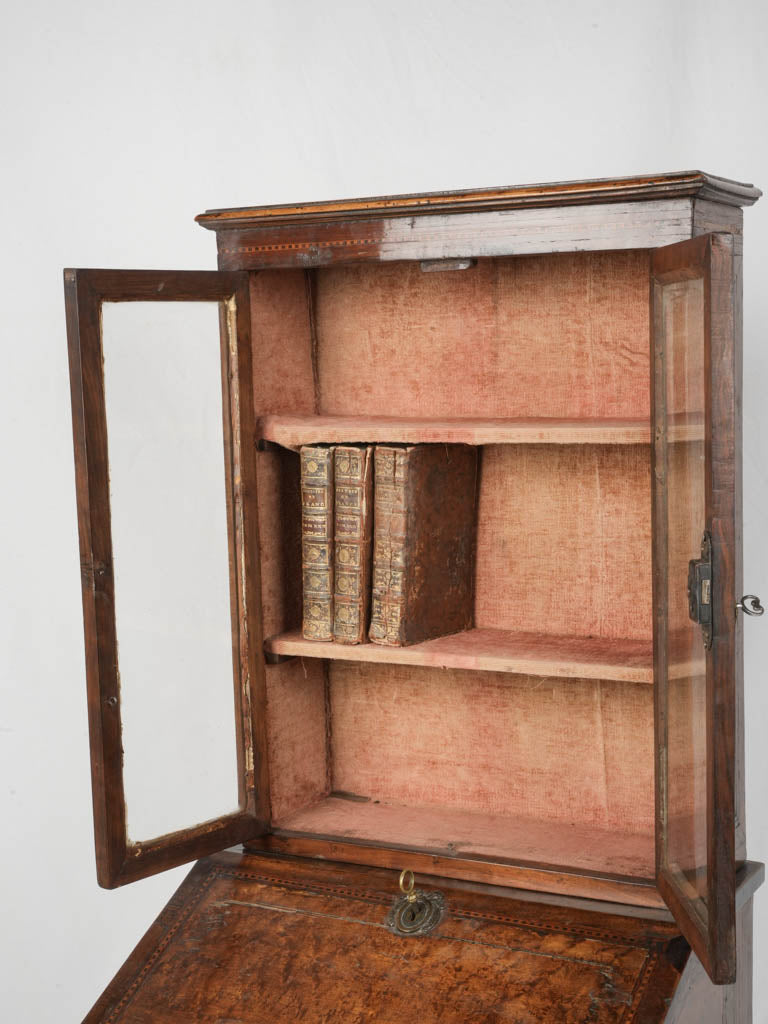 Delicate inlaid writing secretary  
