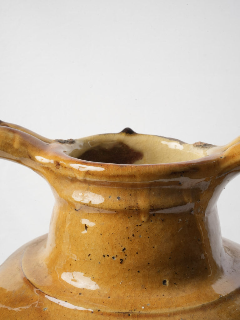 Late 19th Century Bright Yellow Glazed Provencal Orjol - 12½"