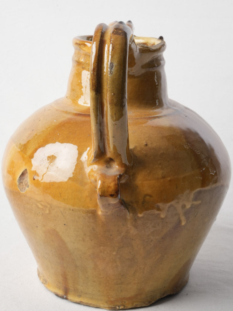 Late 19th Century Bright Yellow Glazed Provencal Orjol - 12½"