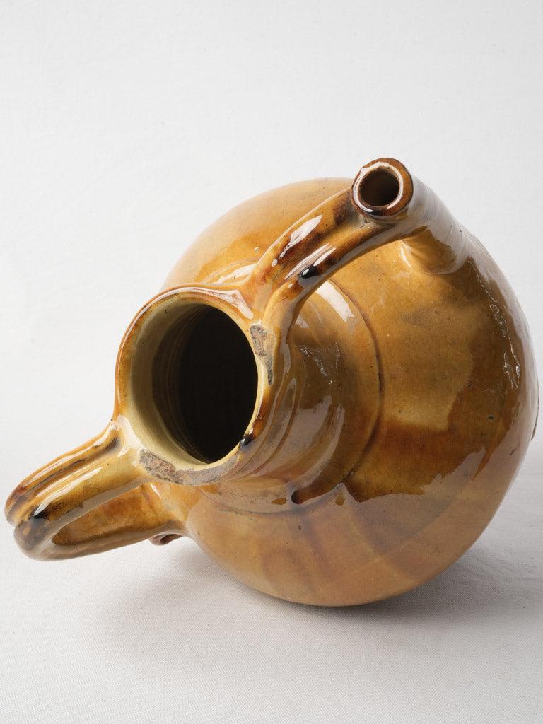 Late 19th Century Bright Yellow Glazed Provencal Orjol - 12½"