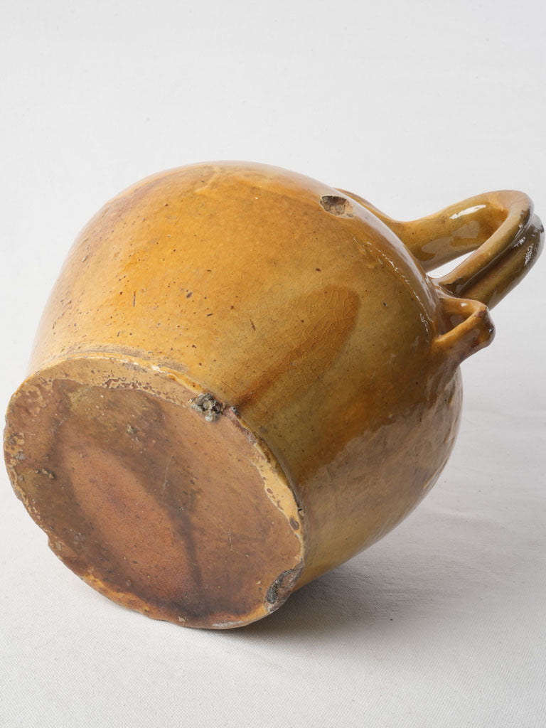 Late 19th Century Bright Yellow Glazed Provencal Orjol - 12½"