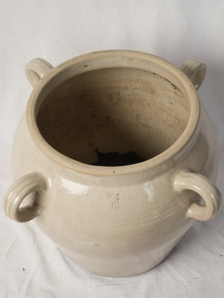 Subtle ivory-toned container