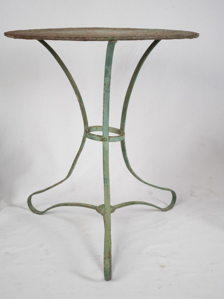 Petite French Napoleon III Garden Suite w/ Twisted Wrought-Iron Chairs