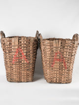 Large antique harvest basket 28¾"