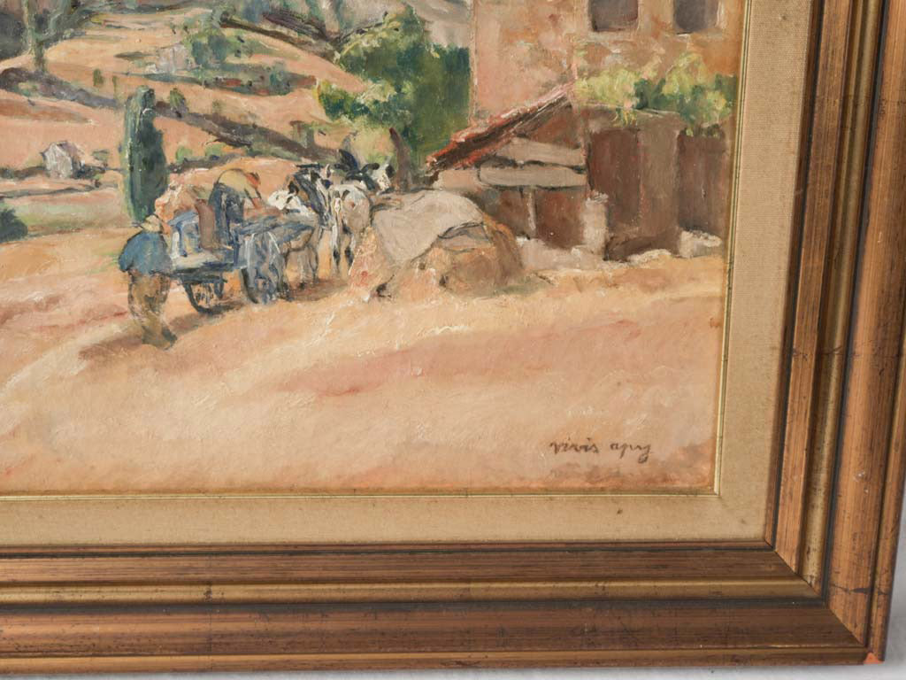Sunlit Rural Landscape Painting